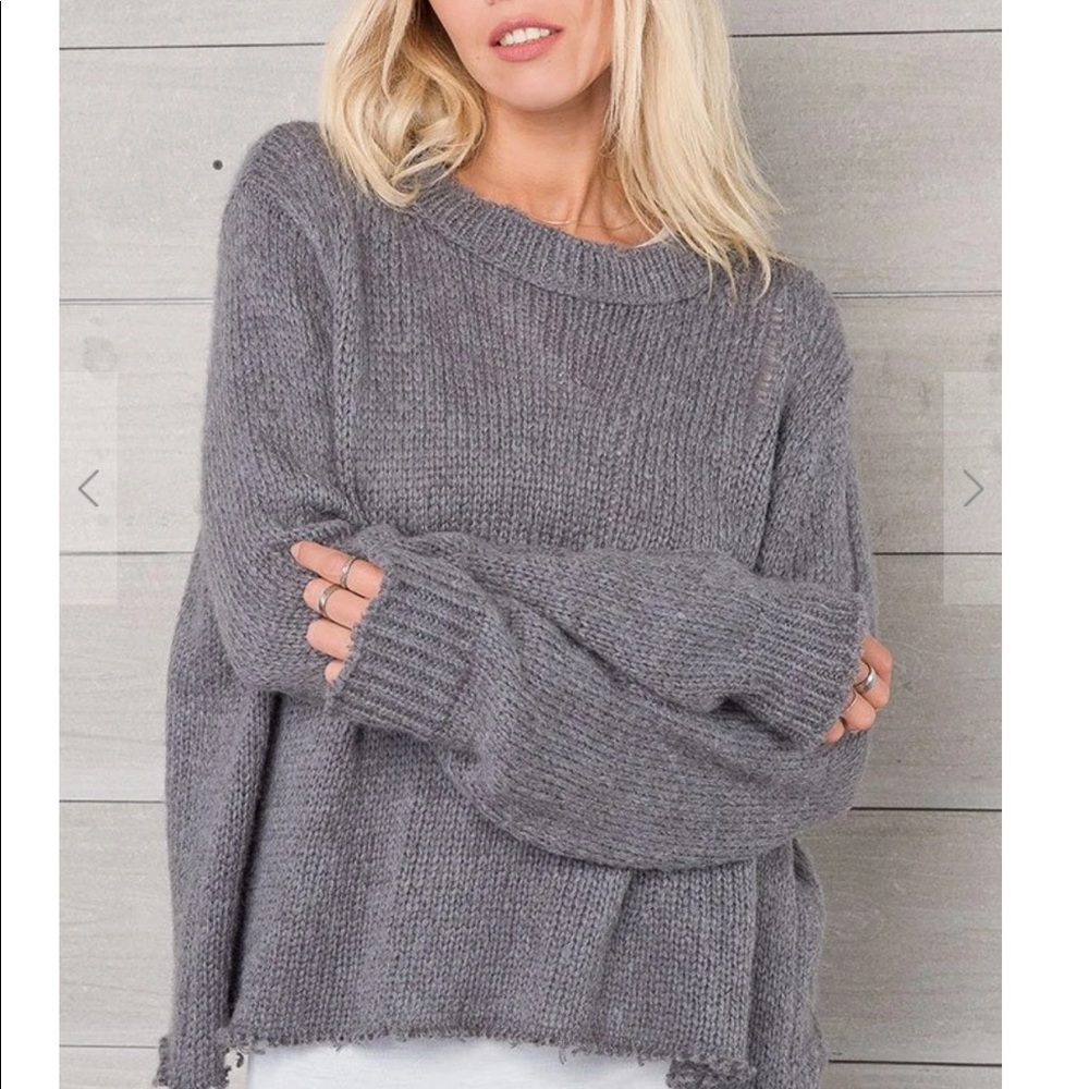 Wooden Ships Oliver Distressed Crew Chunky